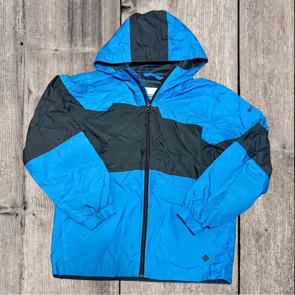 COPY - Kid's Pre-Owned Blue & Navy Columbia Windbreaker Full Zip Jacket  Size 1…